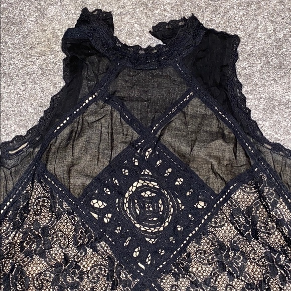 Free People Black Tunic Small - Picture 2 of 8